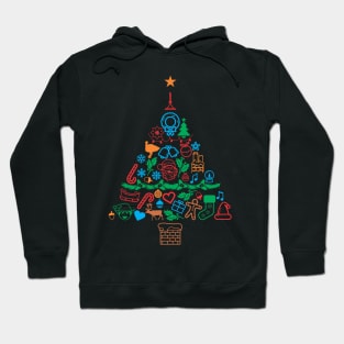 Christmas Tree Pattern Gift - Funny Xmas Hoodie